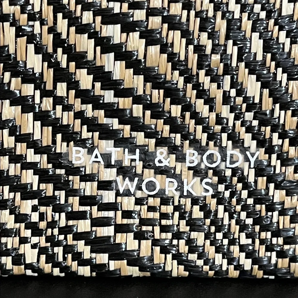NEW Black & Tan Woven Gift Bag from Bath & Body Works